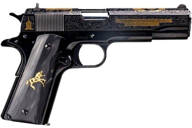 Colt 1911 El Samuel .38 Super 5" 9rd Pistol, Engraved, Limited Edition, Only 500 Made – O1911C-38-ESB