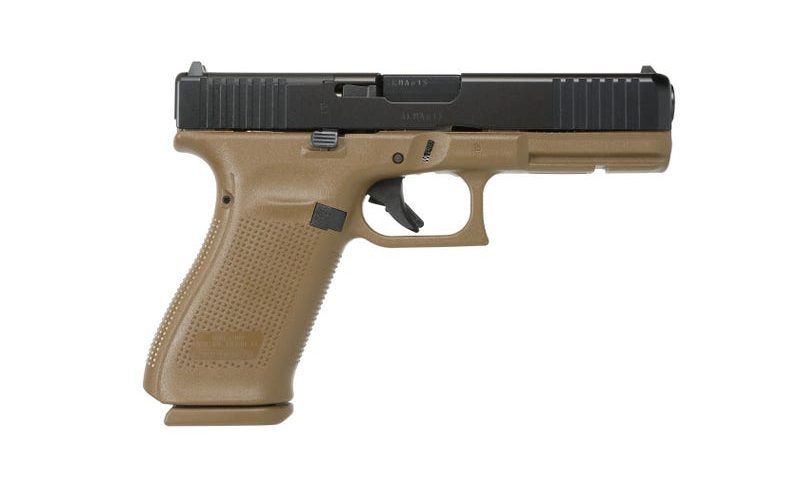 Glock20 Gen5 10MM 15+1 4.61″ Flat Dark Earth MOS – 15+1 Rounds, 4.61″ Barrel, FDE/Tan, Glock Fixed Rear Sights