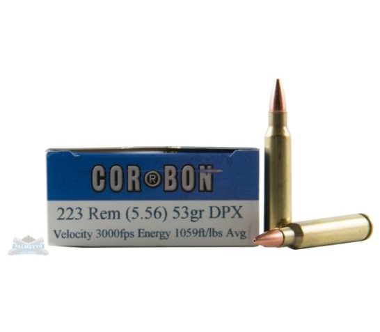 Corbon 223 Remington 53 Grain Deep Penetrating X Bullet – Brass Casing