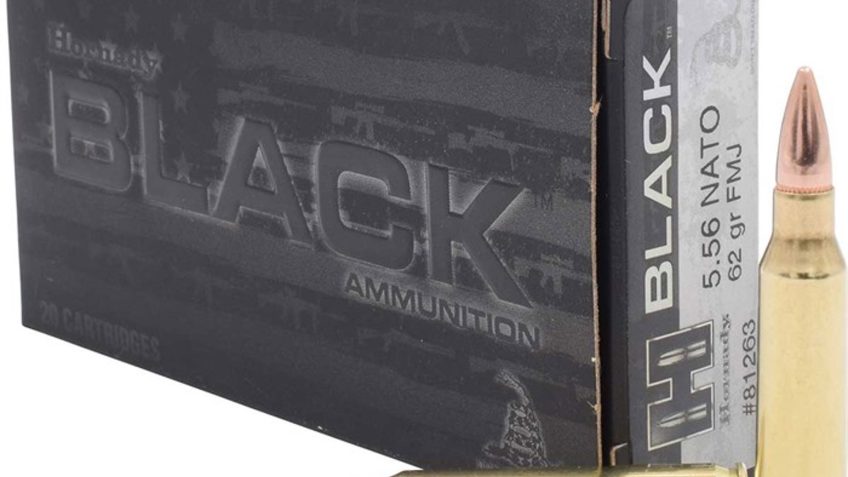 HORNADY BLACK 5.56MM NATO AMMO 62GR FULL METAL JACKET 50RD BOX