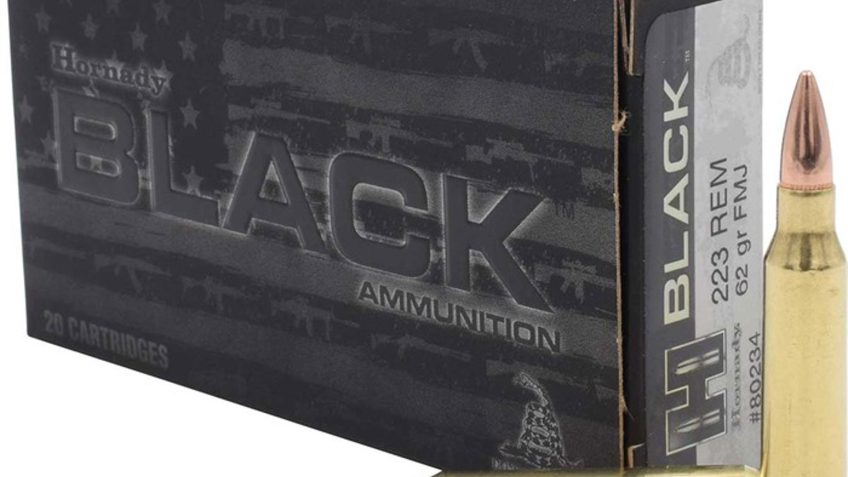 BLACK BLACK 223 REMINGTON AMMO 62GR FULL METAL JACKET 50RD BOX