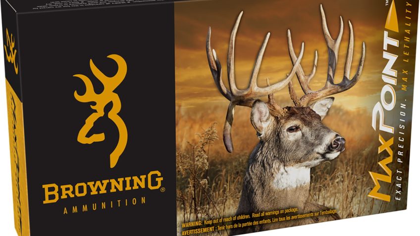 Browning Ammunition Max Point 7mm Remington Magnum 140 gr PT 20rds Rifle Ammo for Superior Long-Range Accuracy – B192100072