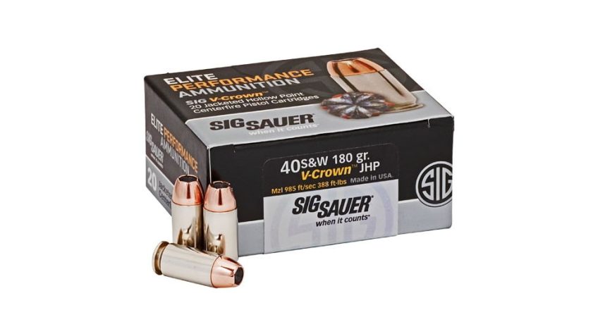 Elite Performance .40 S&W JHP LE – Brass Casing