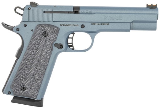 Rock Island M1911-A1 FS .22 WMR 5" 14+1rds, Blue Titanium – 56793