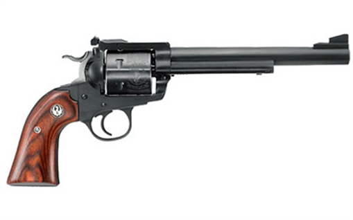 Ruger Blackhawk Bisley 44mag Revolver – 6 Rounds, 7.5″ Barrel, Wood Grips, Blue/Black, 3-Dot Sights