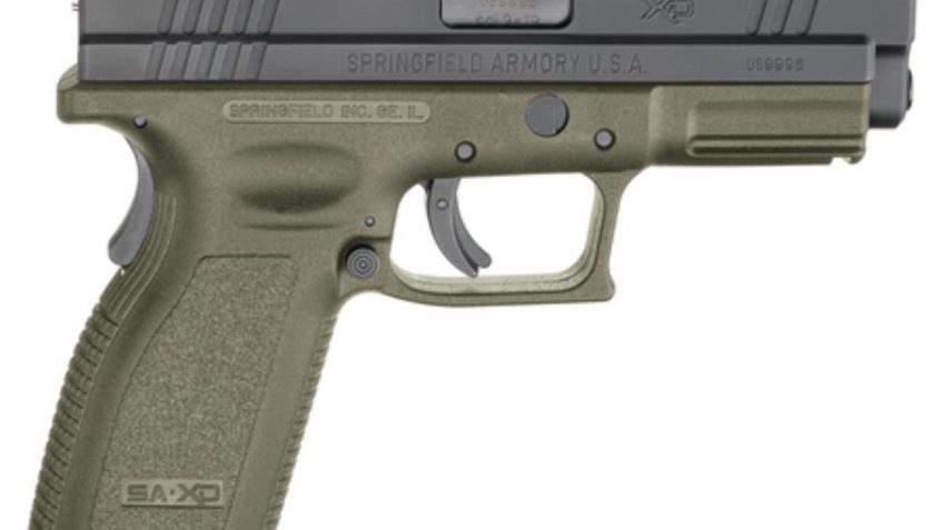 Springfield XD 9mm Service Model OD Green