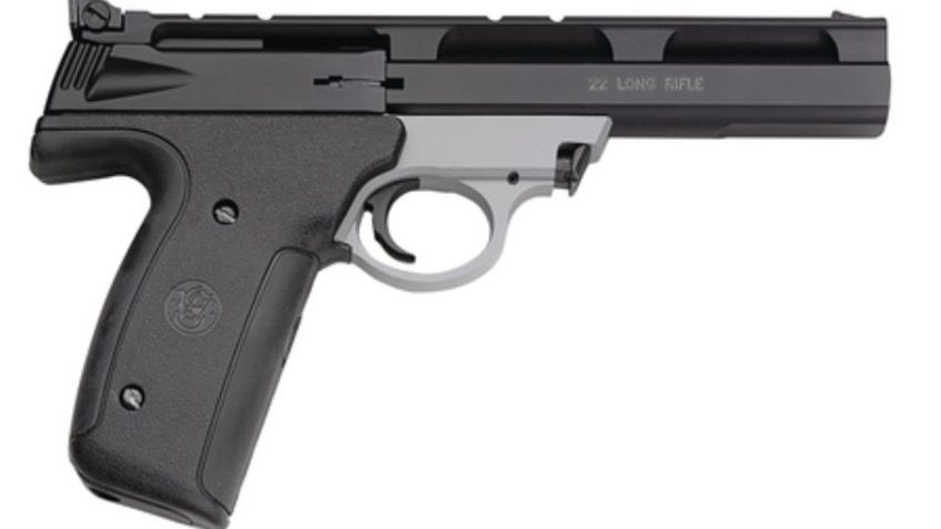 Smith & Wesson 22A Classic 22 LR 5.5″ 10+1 Adj Sight Rubber Grip Black/Gray – 10+1 Rounds, 5.5″ Barrel, Rubber Grips, Stainless/Silver, 3-Dot Sights