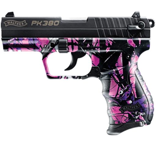 Walther PK380 380 ACP Centerfire Pistol with Muddy Girl Camo Finish