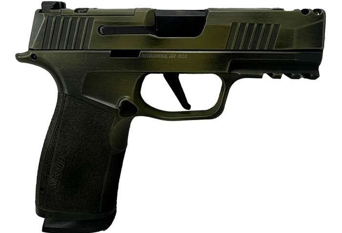 Sig Sauer P365 XMACRO Bazooka Green 9mm 3.1″ Barrel 17-Rounds