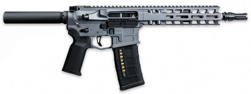 RADIAN WEAPONS R0053 Model 1 Pistol 300 Blackout 9" 30+1 Radian Gray Cerakote Black Magpul SBA3 Pistol Brace