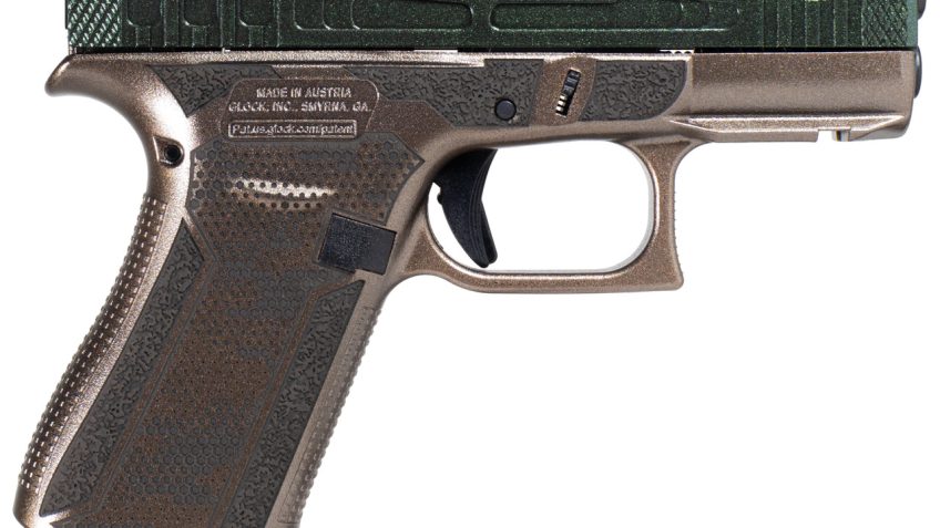 Glock 43X “Cypress Raptor Enhanced” Green / Flat Dark Earth 9mm 3.4″ Barrel 10-Rounds