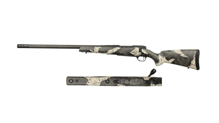 Weatherby Mark V Backcountry Guide Green / Tan 6.5 WBY RPM 22″ Barrel 4-Rounds Left Hand