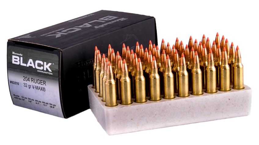 Hornady Black .204 RUG 40 Grain 50-Rounds V-Max PT