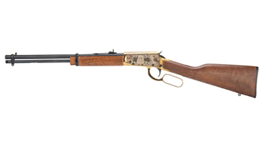 Braztech/Rossi Rio Bravo “Wyatt Earp” Gold / Wood .22 LR 18″ Barrel 15-Rounds