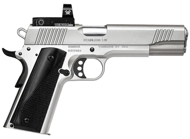 Kimber 1911 Stainless LW Arctic Steel .45 ACP 5″ Barrel 8-Rounds with Vortex Venom