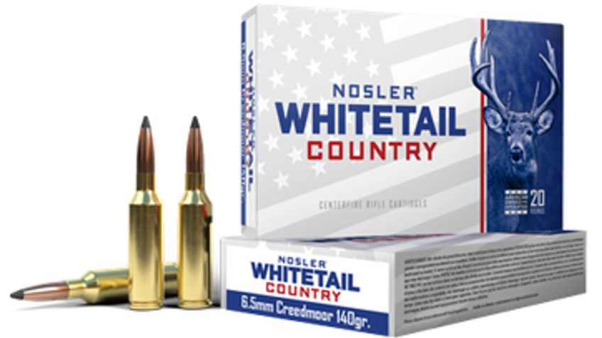 Nosler Whitetail Country Rifle Ammunition 6.5  Creedmoor 140gr SP 2650 fps 20/ct