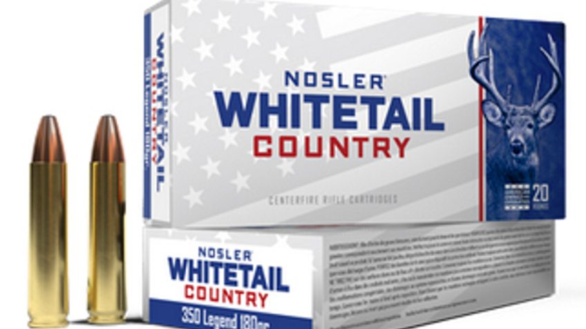 Nosler Whitetail Country Rifle Ammunition 350 Legend 180gr LFN 2100 fps 20/ct