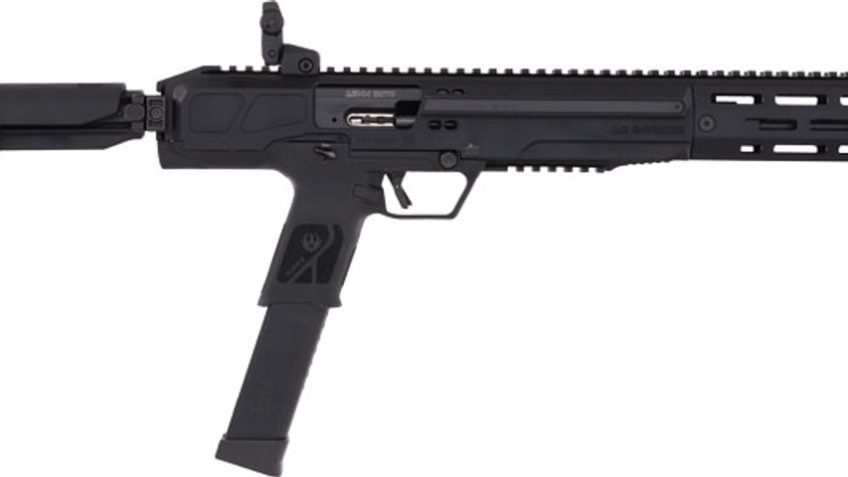 Ruger LC Carbine 10mm Semi Auto Rifle w/Folding Stock, Flip Up Sights, 30+1 – 30+1 Rounds, 16.25″ Barrel