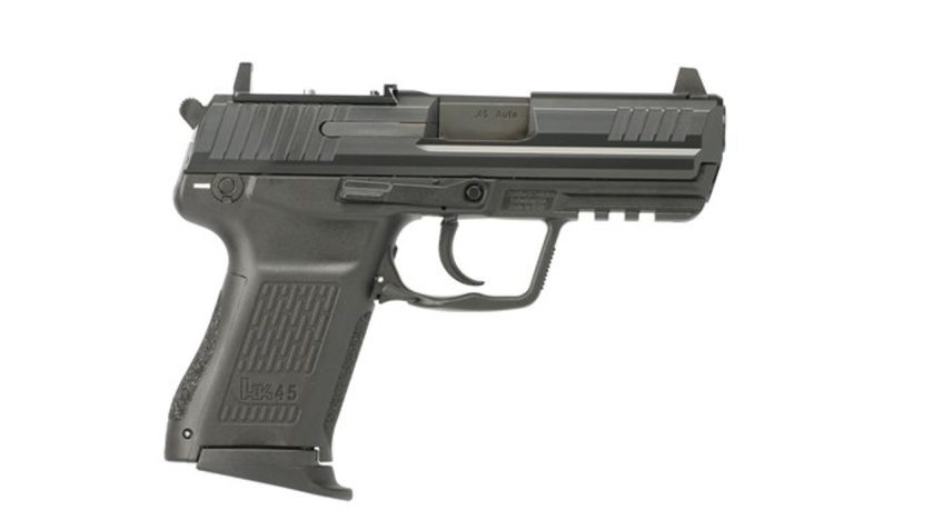 H&K HK45C V1 DA/SA .45 ACP Semi Auto Pistol – 8+1 Rounds, 3.9″ Barrel, Polymer Grips, Blue/Black