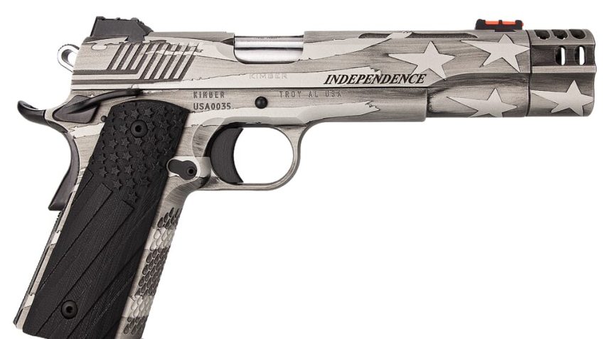 Kimber 1911 Independence Silver .45 ACP 5″ Barrel 8-Rounds w/ Comp