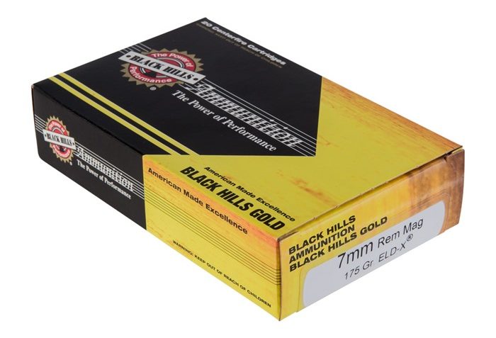 7mm Remington Magnum – 175 Grain ELD-X – Black Hills Gold – 20 Rounds