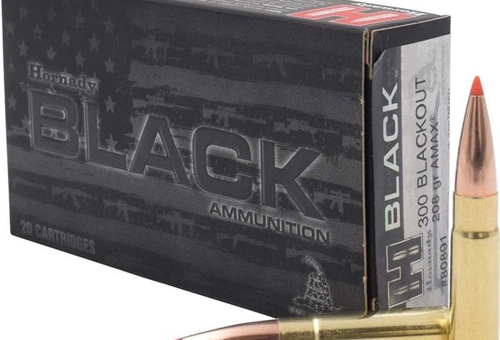 HORNADY BLACK 300 AAC BLACKOUT AMMO 110GR V-MAX 50RD BOX