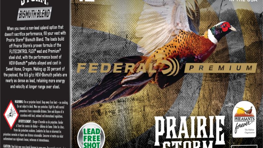 Federal Prairie Storm Bismuth Blend Shotshells 12ga 3″ 1-1/4oz #3 Steel & #5 Bismuth 1500 fps 25/ct