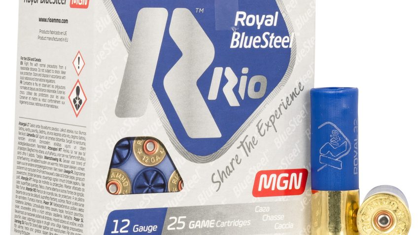 Rio Ammunition Royal Blue Steel Magnum 12 GA, 3in. 1-1/8oz. BB Shot – 25 Rounds [MPN: RBSM32BB]