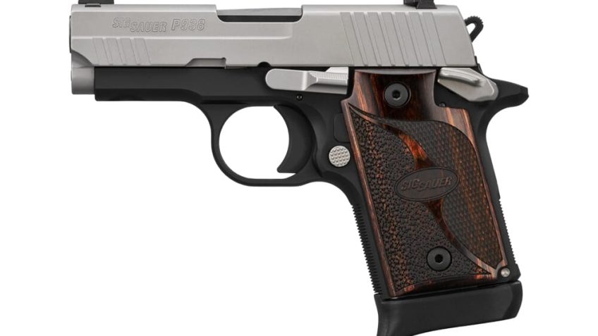 SIG SAUER P938 9mm 3in 7rd Two-Tone Micro-Compact Single Action Pistol (938-9-TXR3-AMBI)