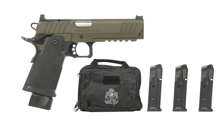 Springfield Armory 1911 DS Prodigy AOS OD Green 9mm 5″ Barrel 20-Rounds w/ 5 Mags, Bag