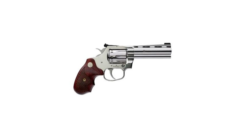 Colt Firearms King Cobra Stainless .22 LR 4.25″ Barrel 10-Rounds w/ Snake Scale Walnut Grips