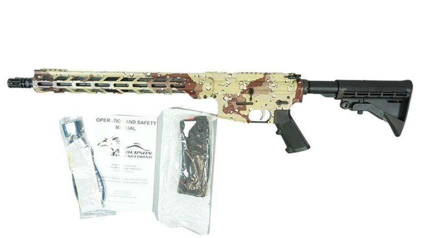 Anderson Manufacturing AM-15 5.56x45mm 16″, Chocolate Chip Camouflage