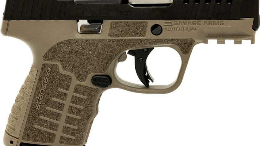 Savage Arms 67064 Stance XR 9mm 13+1 3.20″ Natural Black Nitride Ported Stainless Steel Slide FDE Glass Filled Nylon Grip Ambidextrous