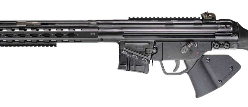 PTR 401 FR *CA Compliant 308 Win 7.62x51mm NATO 18″ 10+1 Black Black California Paddle Grip with 6″ Rail Scope Mount