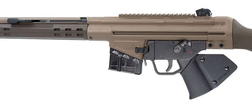 PTR 407 GIR *CA Compliant 308 Win 7.62x51mm NATO 18″ 10+1 Flat Dark Earth Cerakote Black California Paddle Grip with Scope Mount