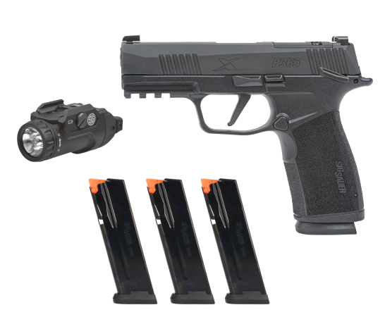 SIG SAUER P365 X-Series 9mm 3.7in 17rd Black Semi-Auto Pistol w/ Foxtrot2R (365XCA-9-BXR3-MS-TACPAC)