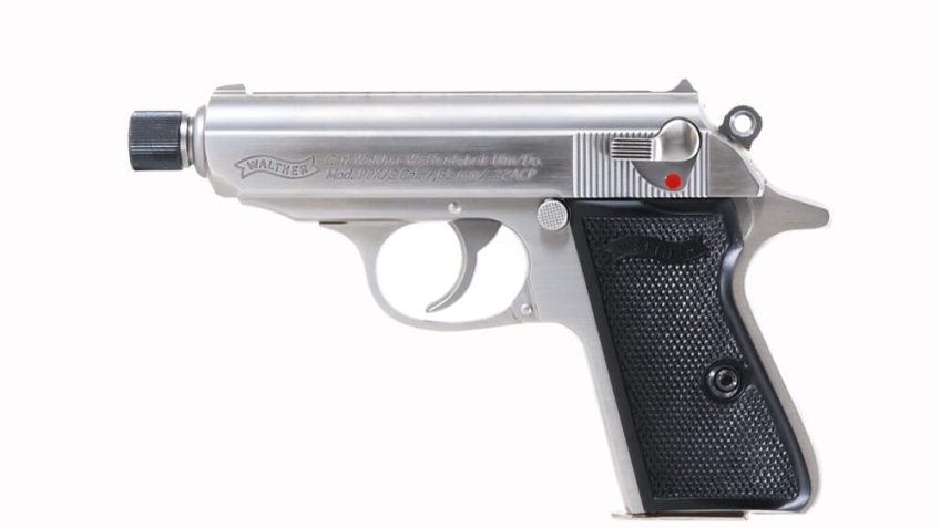 Walther Arms PPK/S SD .32 ACP Semi Auto Pistol – 7+1 Rounds, 3.3″ Barrel, Stainless/Silver