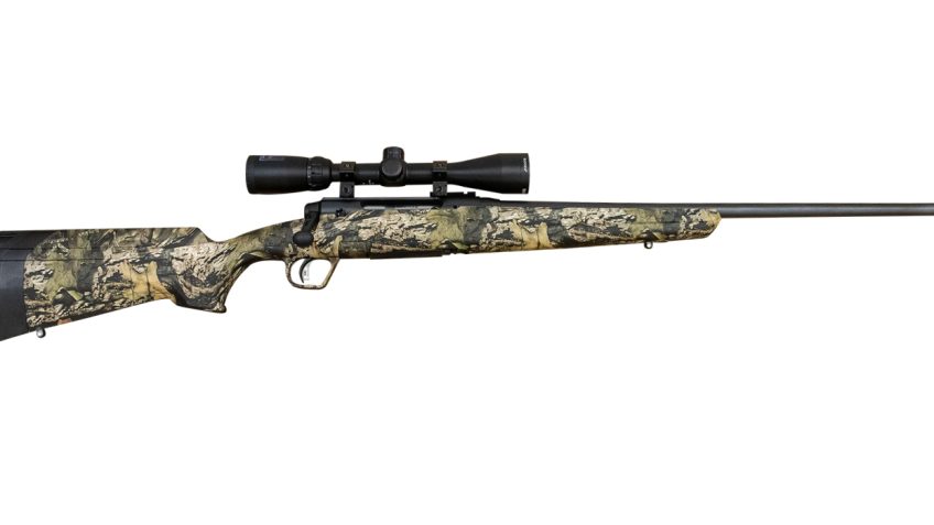 SAVAGE Axis II XP .243 Win 22in 4rd Mossy Oak Break Up Country RH Bolt-Action Rifle w/ Bushnell Banner 3-9×40 (57181)