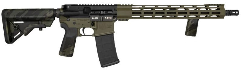 Diamondback DB15 TALO AR-15, 556/223, 16" Barrel, Multicam Cerakote Finish, Olive Drab Green, 30 Rd