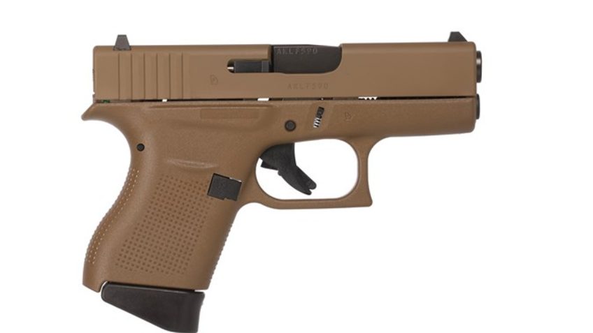 Glock G43 G3 9mm 3.39" 6rd Pistol, Flat Dark Earth