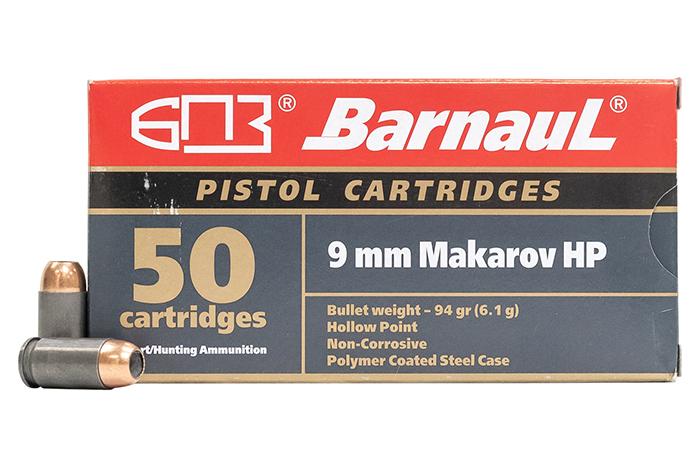 BARNAUL 9mm Makarov 94gr FMJ steel polycoated 1000rd case