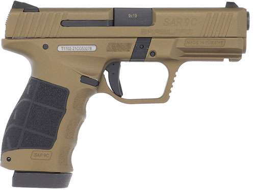 SAR USA SAR9 Compact 9mm 15+1 4″ Barrel Bronze Pistol