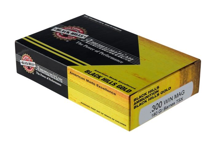 300 Winchester Magnum – 180 Grain TSX HP – Black Hills Gold – 20 Rounds