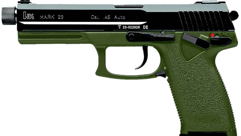 Heckler & Koch Mark 23 DA .45 ACP 5.87" 12rd Pistol, Green / Black