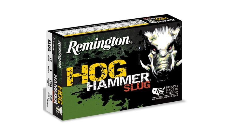 Remington Ammunition Hog Hammer 12 Gauge 3″ 7/8 oz Slug Round 5 Bx/ 50 C