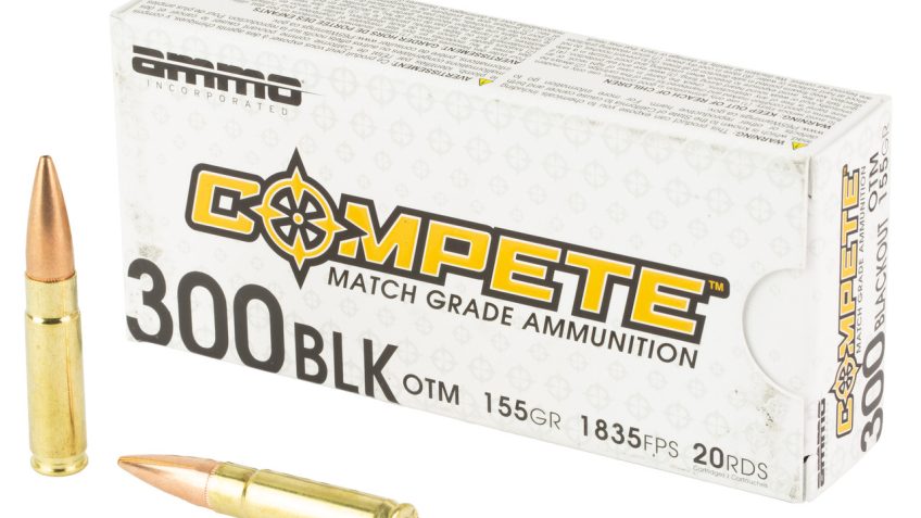 Ammo Inc Compete .300 AAC BLACKOUT, 155gr, OTM – 20 rounds [MPN: 300B155-OTM-A20]