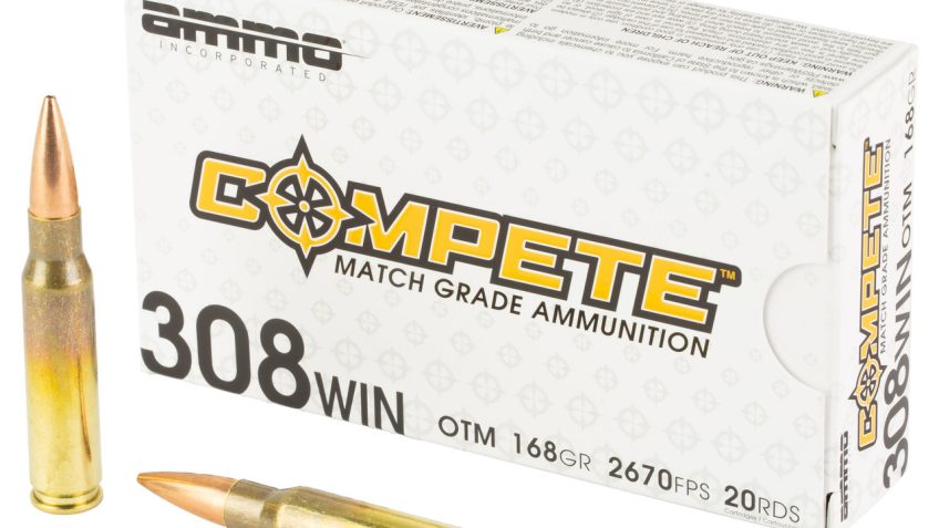 Ammo Inc Compete .308 WIN/7.62 NATO, 168gr, OTM – 20 rounds [MPN: 308168-OTM-A20]