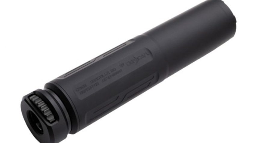 CMMG DEFCAN 45 Gen 2 Suppressor 45 ACP, .578×28 Threaded, 8.3" Length, Black Cerakote