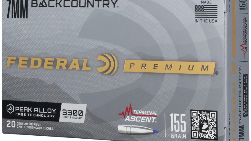 Federal 7mm Backcountry 155 Grain Terminal Ascent Peak Alloy Rifle Ammo, 20 Rounds, P7BCTA1