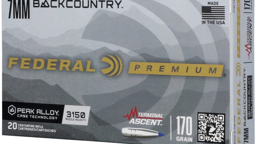 Federal 7mm Backcountry 170 Grain Terminal Ascent Peak Alloy Rifle Ammo, 20 Rounds, P7BCTA3